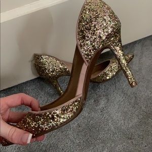 Glitter Jessica Simpson heels